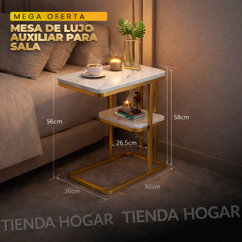 Mesa auxiliar para sala de lujo