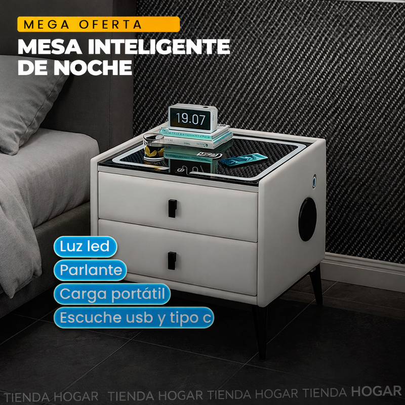Mesa de noche de 2 niveles inteligente